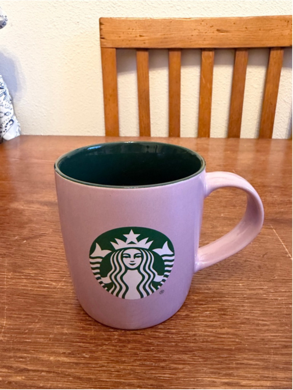 Starbucks 2025 Lavender Purple Green Ceramic Coffee Mug 11 oz 325ml